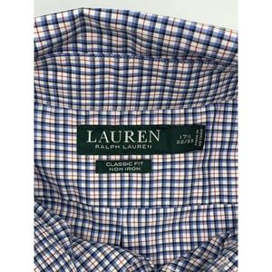 Lauren Ralph Lauren Classic Fit Long Sleeve Button Down‎ Shirt Size 17 1/2 32/33
